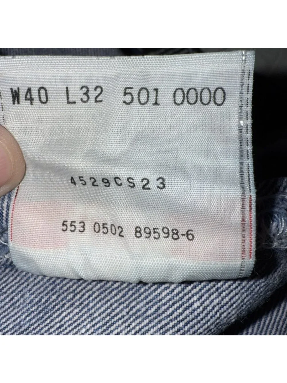 Levis 501XX Vintage‎ Jeans ACTUAL 38x30 USA Cotton Button Fly Blue Denim READ